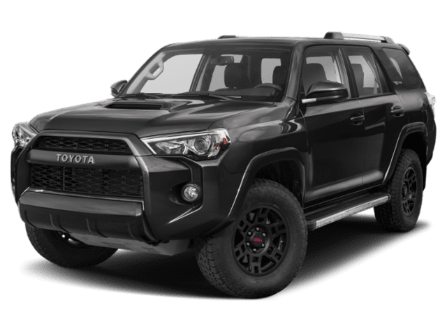 Toyota SUV on black background