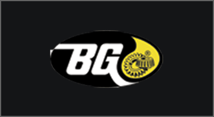 BG initials with industrial motif